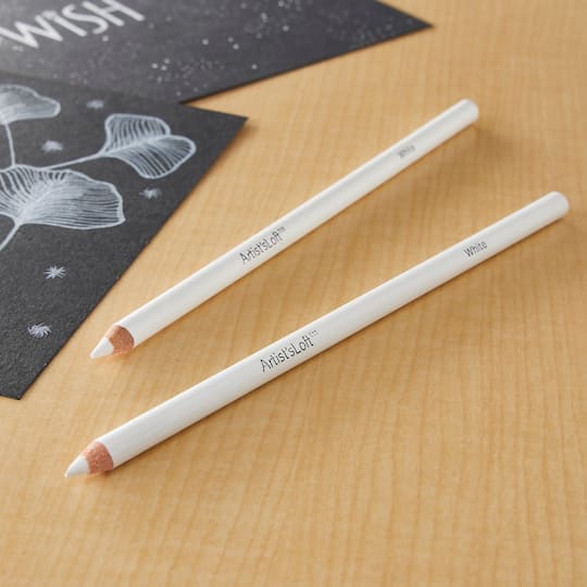 12 Packs: 2 ct. (24 total) White Charcoal Pencils by Artist's Loft™